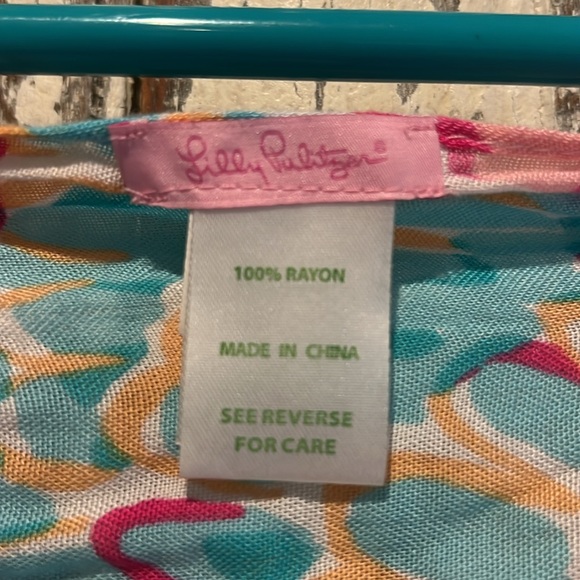 Lilly Pulitzer Infinity Scarf Flamingo Design - Picture 4 of 4